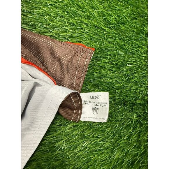 Youth Cleveland Browns NFL Reversible Brown & White Flag Football Jersey Sz M - Picture 3 of 5